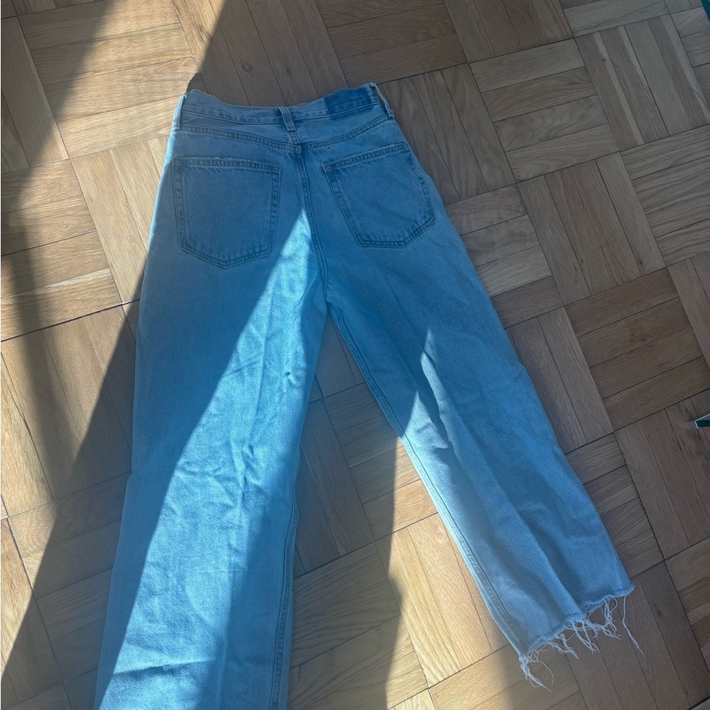 Ética Devon wide leg high waisted jeans with distressing details - Picture 9 of 11